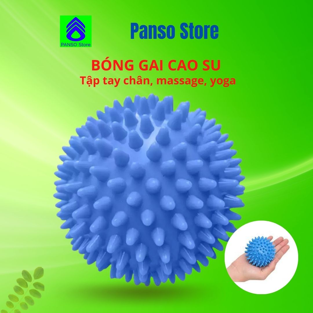 Bóng gai cao su và massage tay chân - Bóng tập gym và Yoga loại nhỏ, trị liệu thư giãn, tập cơ tay chân phục hồi chức năng sau tai biến [PANSO Store]