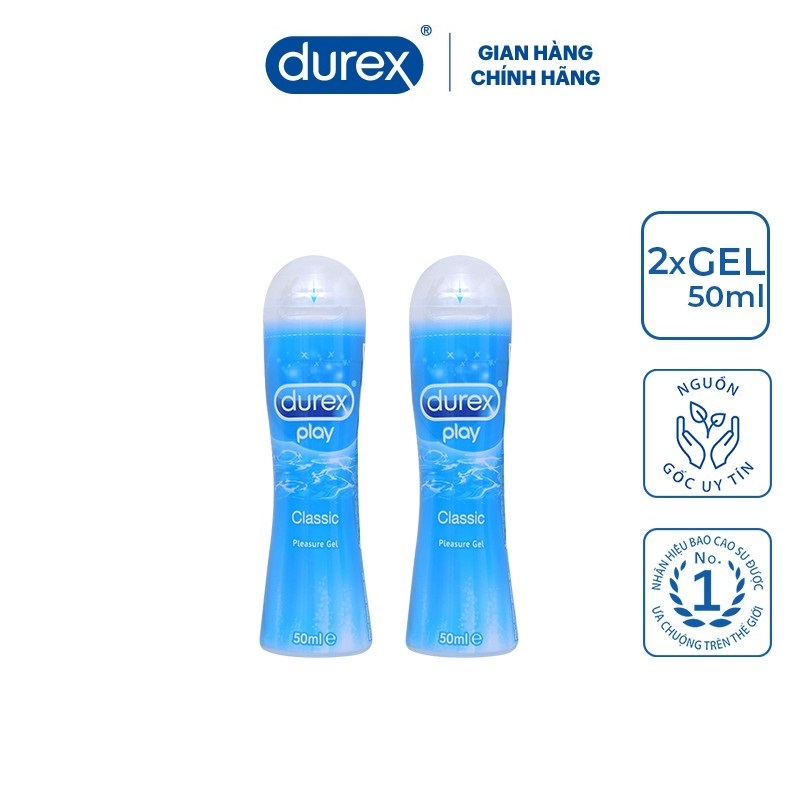 Bộ 2 gel bôi trơn Durex classic 50ml