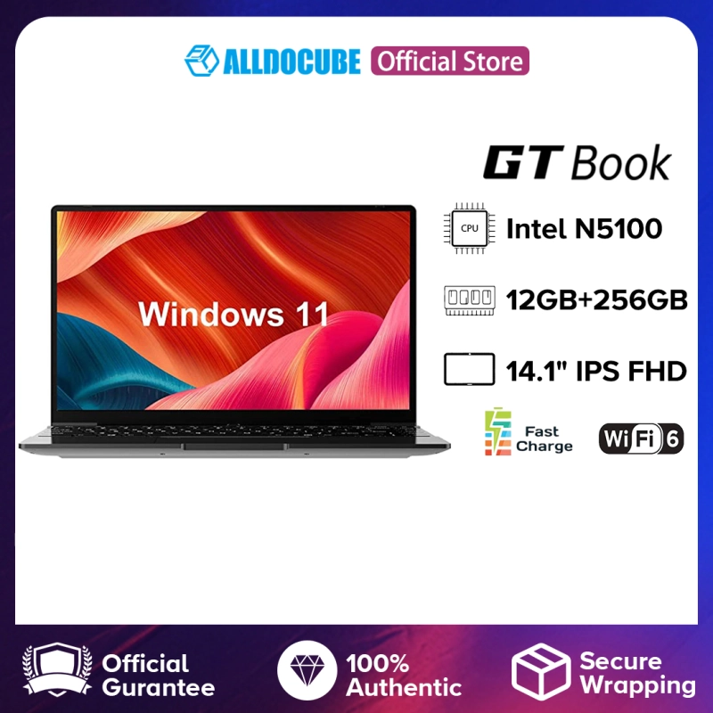 ภาพหน้าปกสินค้าAlldocube GT Book 14นิ้ว CPU Intel N5100 WiFi6 12GB RAM 256GB SSD Notebook laptop computer Blth 5.1