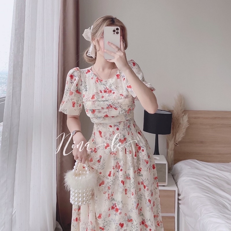 Váy hoa nhí siêu hót, đâm nữ, đầm xòe cho nữ siêu xinh