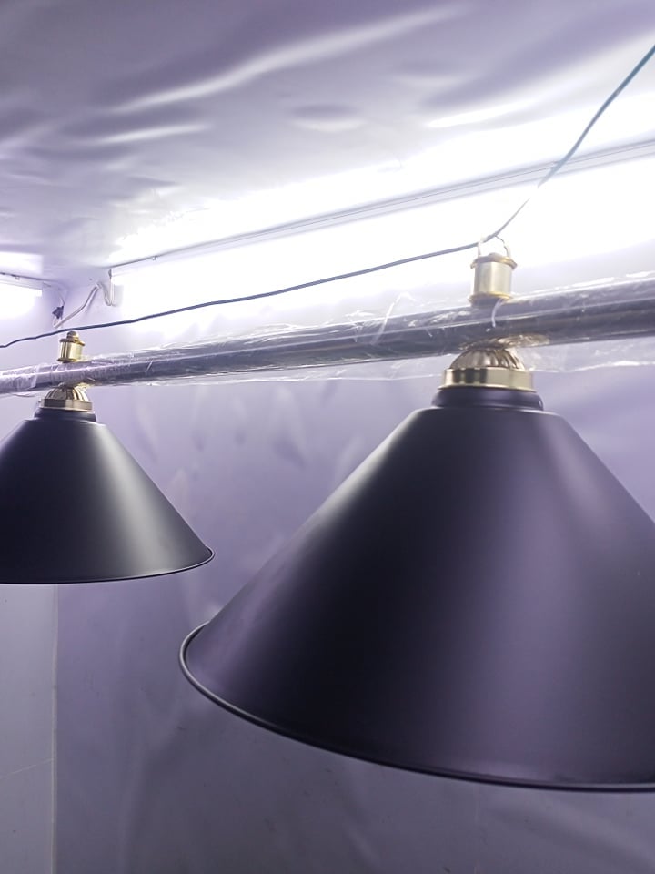 BILLIARD LAMP FOR BILLIARD TABLE 3 HEADS / LAMP PARA SA BILYARAN