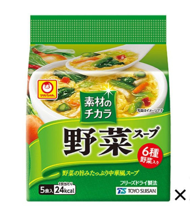 CANH SÚP RAU TRỨNG ĂN LIỀN TOYO SUISAN (5 GÓI - MỖI GÓI 6GRAM)