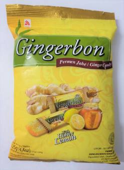 KẸO GỪNG CHANH MẬT ONG (mềm) GINGERBON Ginger Candy with Honey Lemon (HALAL)