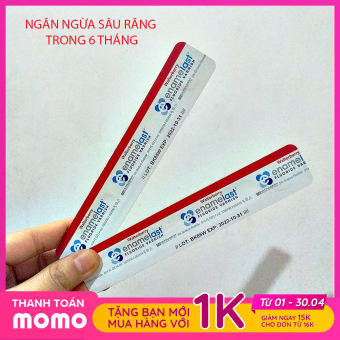 Combo 2 Tuýp Kem Ngừa Sâu Sún Răng Vecni Flour Viền đỏ Enamelast Fluoride Varnish - Vecni flour viền đỏ phòng chống sâu răng cho bé - KHÔNG CẦN CÁCH LI NƯỚC BỌT