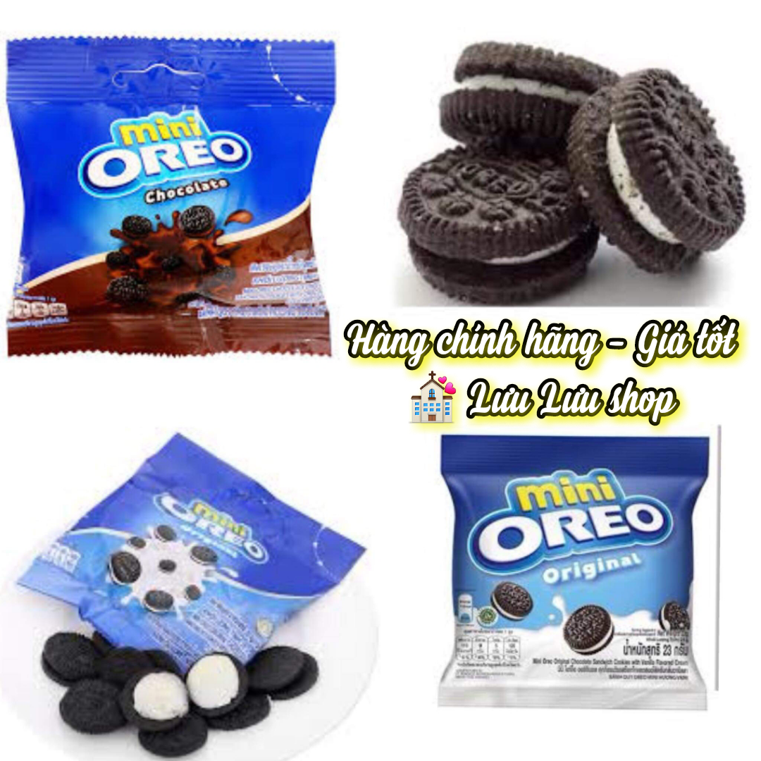Bánh oreo mini nhân vani/ socola gói 20,4 gr