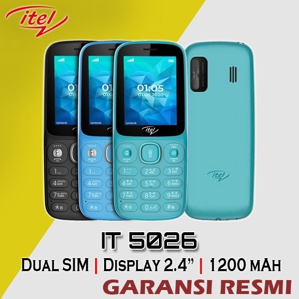 ITEL 5026 IT5026 HP Murah Feature phone Garansi Resmi Harga 215,000 rupiah*Gratis Ongkir