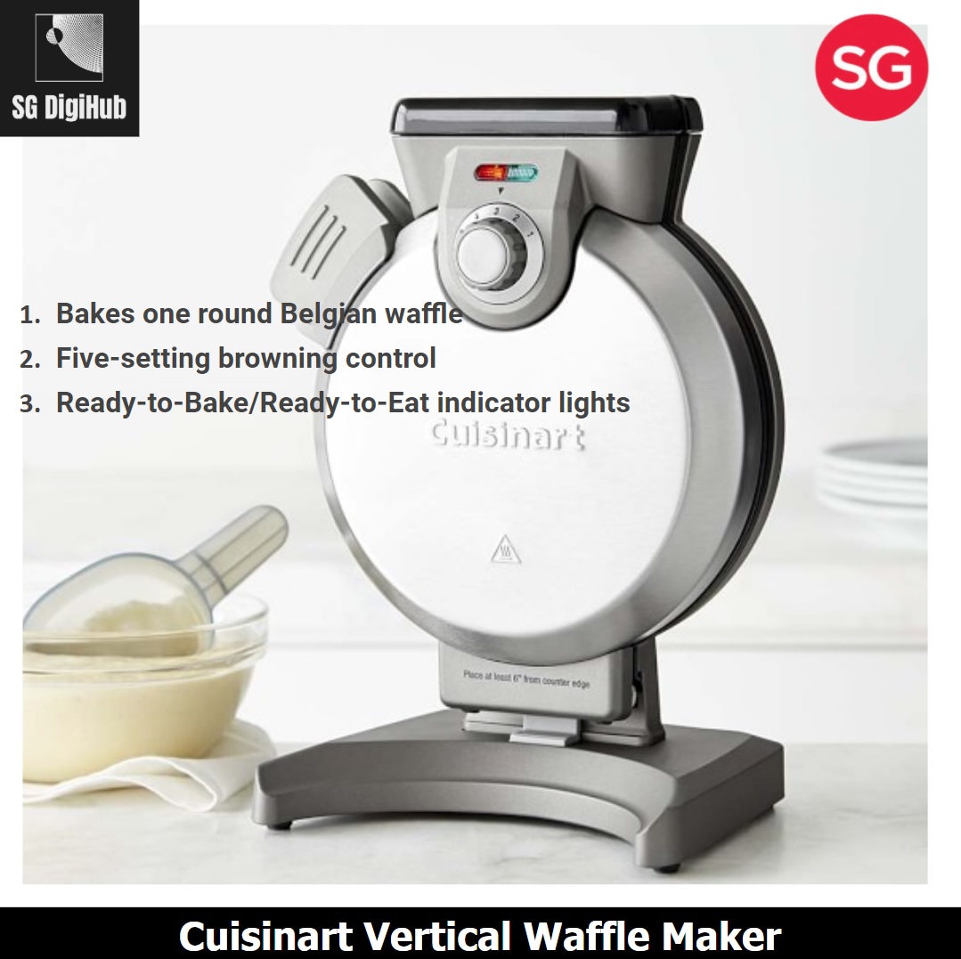 cuisinart belgian waffle maker vertical