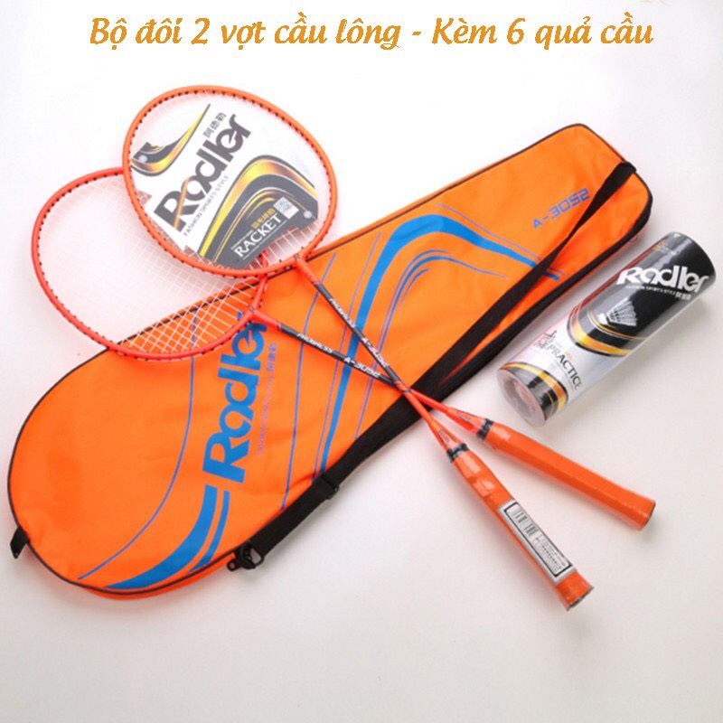 Bộ đôi vợt cầu lông roadler khung hợp kim siêu nhẹ đã căng cước sẵn
