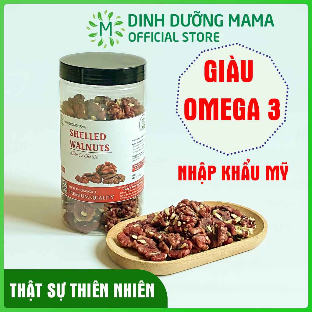 Hạt óc chó đỏ tách vỏ mama 500g ăn vặt bầu ăn kiêng giảm cân nhập khẩu mỹ cao cấp hat oc cho hat dinh duong ma002
