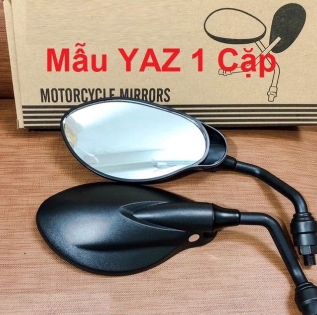 -BÁN 1 CẶP- Kiếng chiếu hậu mẫu Yaz CRG gắn cho mọi loại xe-Gương chiếu hậu chân 10Ly giá hạt dẻ thẩm mỹ