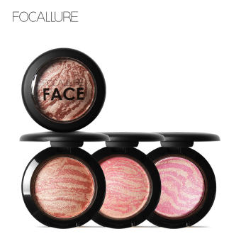 Phấn má hồng FOCALLURE 6 màu sắc tùy chọn trang điểm chống vón cục 7.5g