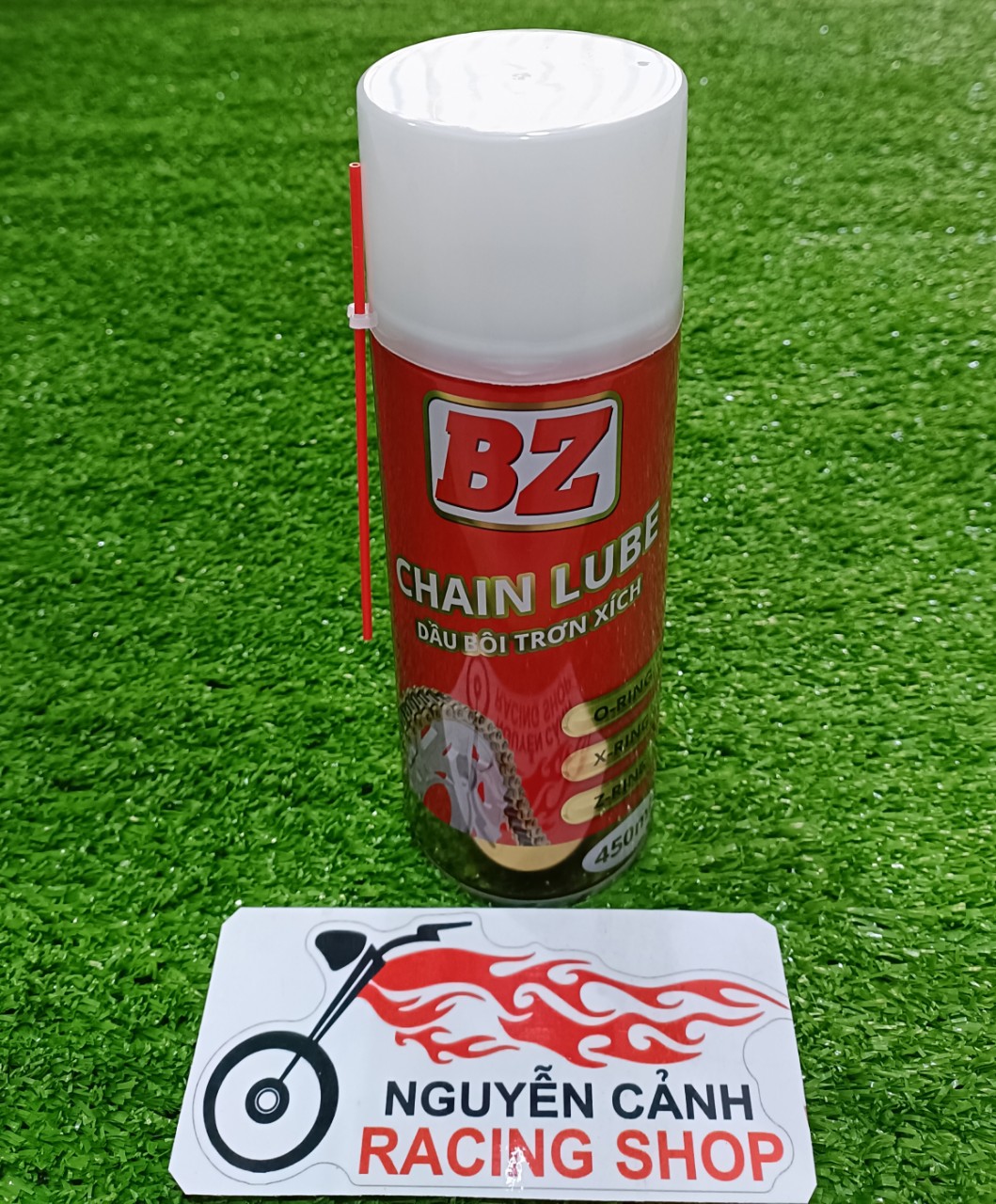 Xịch sên BZ CHAIN LUBE 450ML-dầu bôi trơn xích-chai đỏ