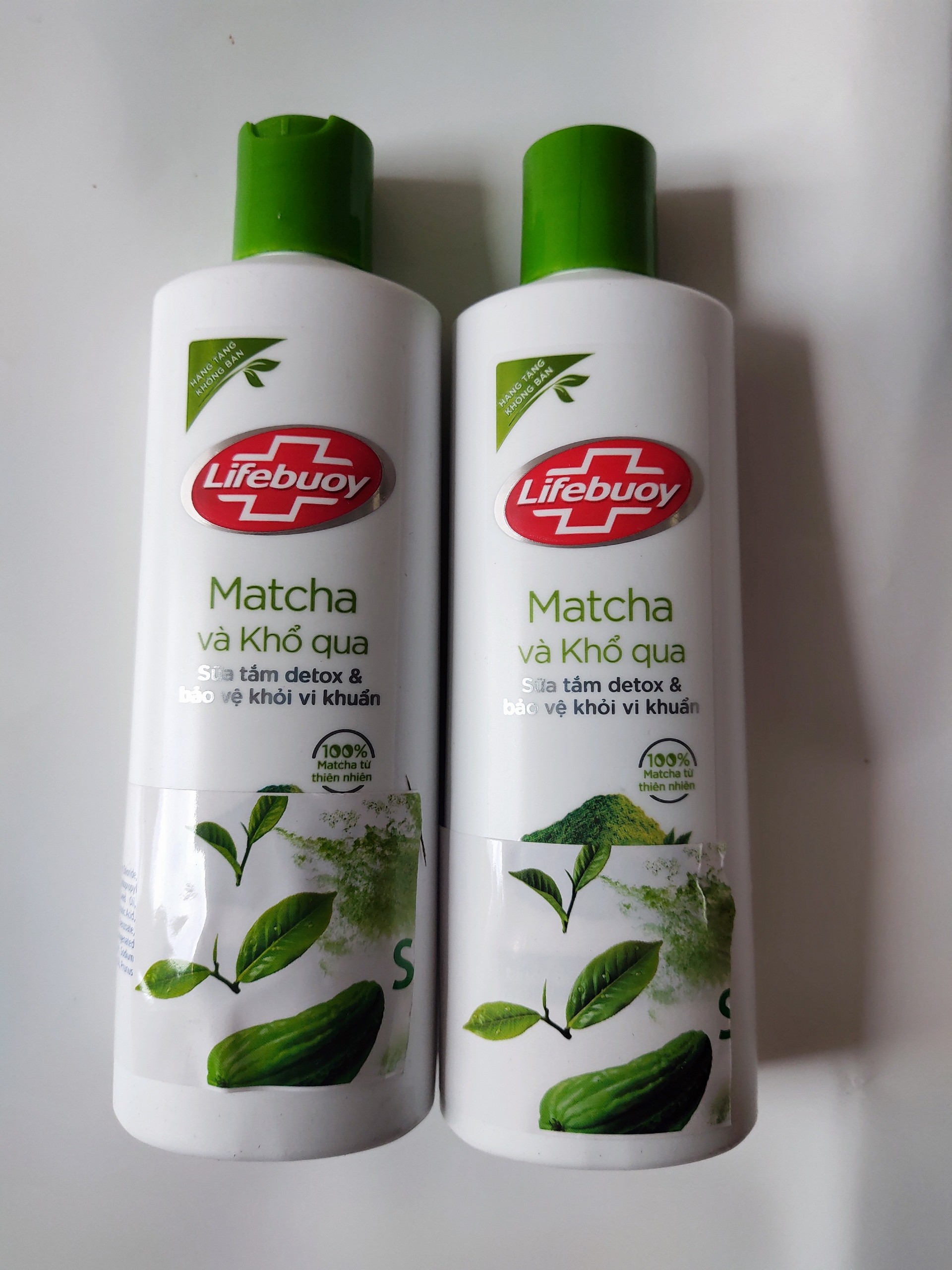 Combo 2 chai sữa tắm Lifebuoy 200g (2x200g) matcha và khổ qua