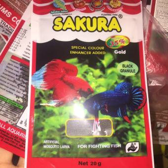 CÁM CÁ SAKURA GOLD ĐEN GÓI 20G DÀNH CHO CÁ LIA THIA