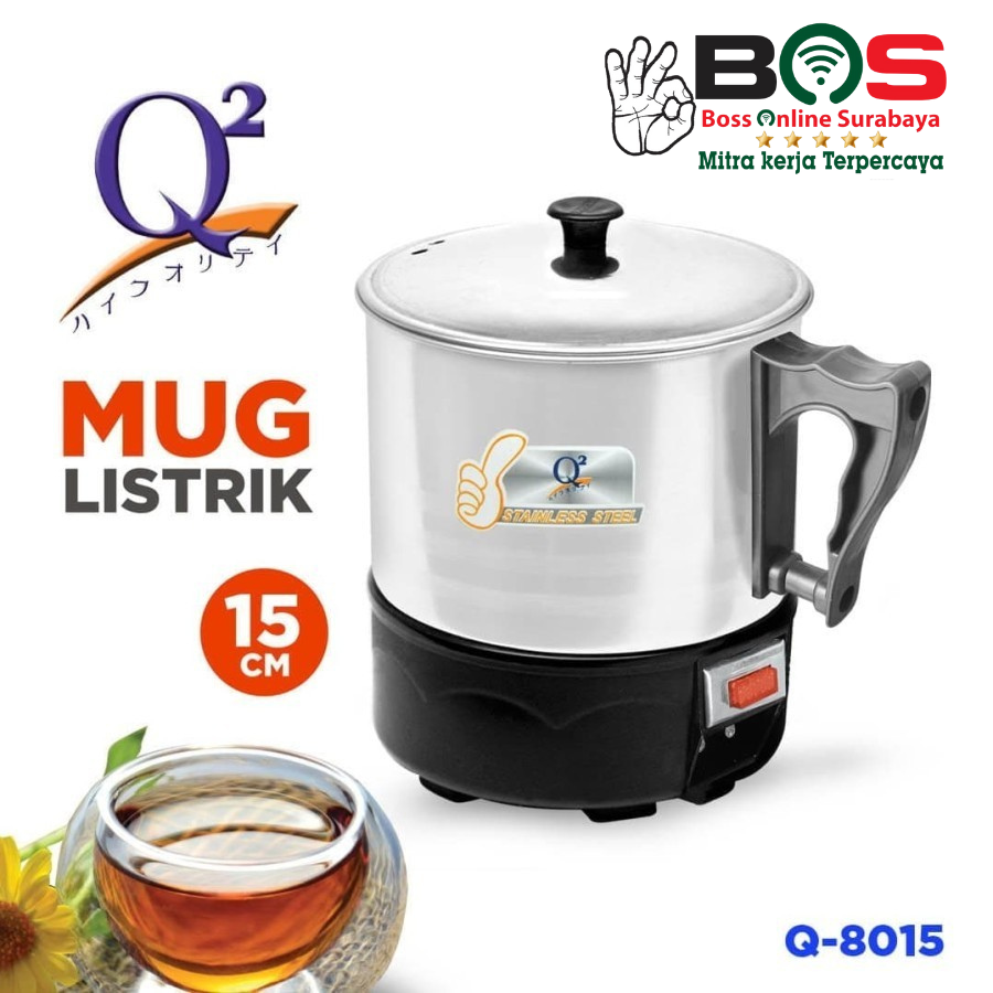 Mug Elektrik Q2 15 CM Mug Teko Listrik Electric Heating Mug Q2-8015