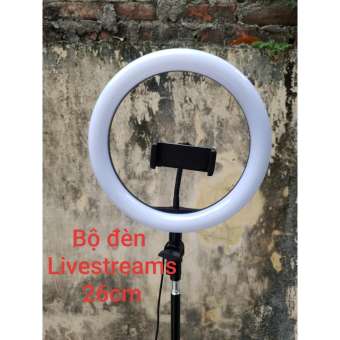 Bộ đèn livestream chân vòng led 16cm - 26cm cao 2m1