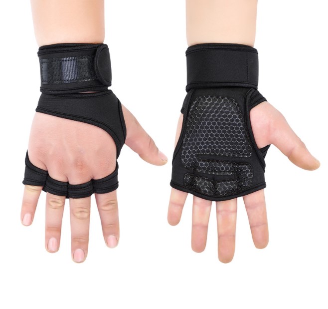 Dumbbell lifting online gloves