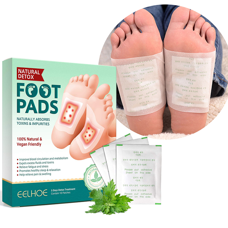 10pcs Ginger Detox Foot Patches Deep Cleansing Foot Sticker Improve