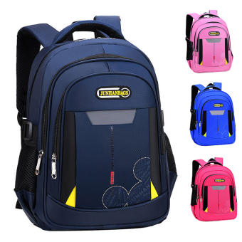 Balo học sinh nam nữ chống thấm chống nước cao cấp JUNHANBAGS size 39CM dành cho bé học lớp 1-2