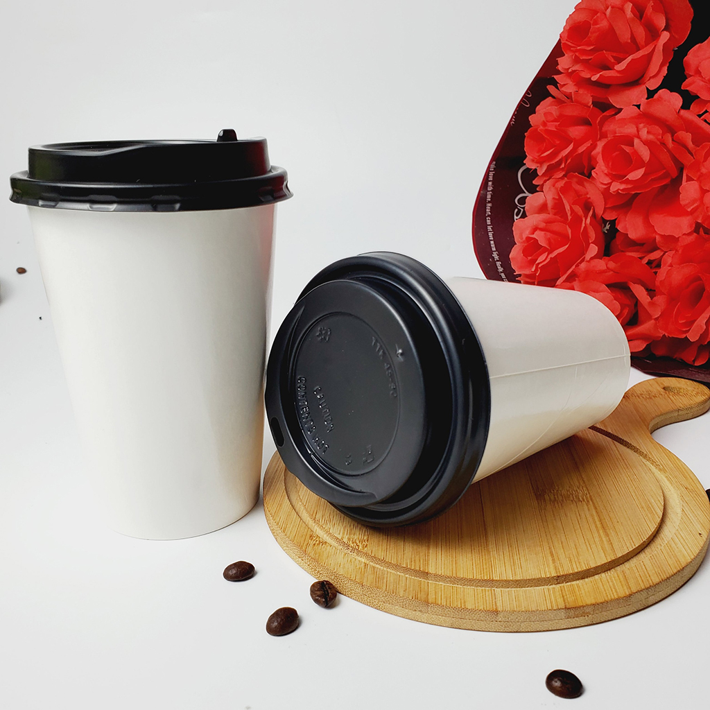 Set 50 chiếc cốc giấy có nắp 480ml - 16oz