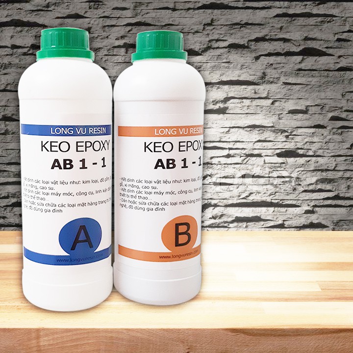 2kg keo ab 1-1 - keo epoxy hai thành phần - nk đài loan - 2lrab128s longvuresinshop