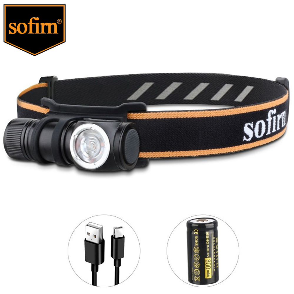  Sofirn Đèn Pha Mini 16340 Sạc Được HS10 USB C Mới 1100lm LH351D 90CRI Đèn Pin Góc Quang Học TIR Với Đuôi Nam Châm 2 Nhóm 