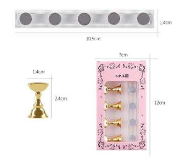 Đế gắn móng giả , đế nam châm gắn móng mẫu tập vẽ