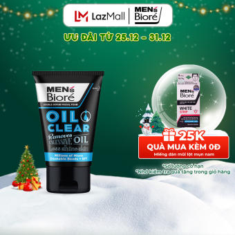 Sữa Rửa Mặt Men Biore Hạt Tác Động Kép Sạch Nhờn 100g