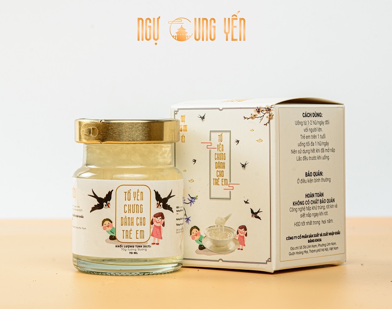 Tổ yến chưng dành cho trẻ em - 70ml - thơm ngon, date mới