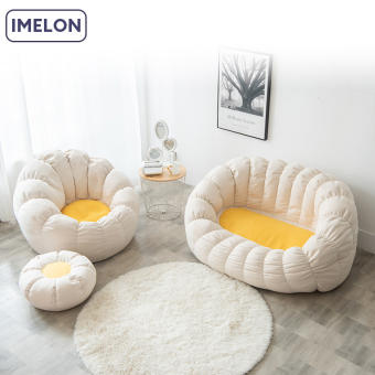 IMELON Ghế sofa lười đôi, túi đậu tatami net người nổi tiếng TikTok, căn hộ nhỏ giải trí ban công ghế lười