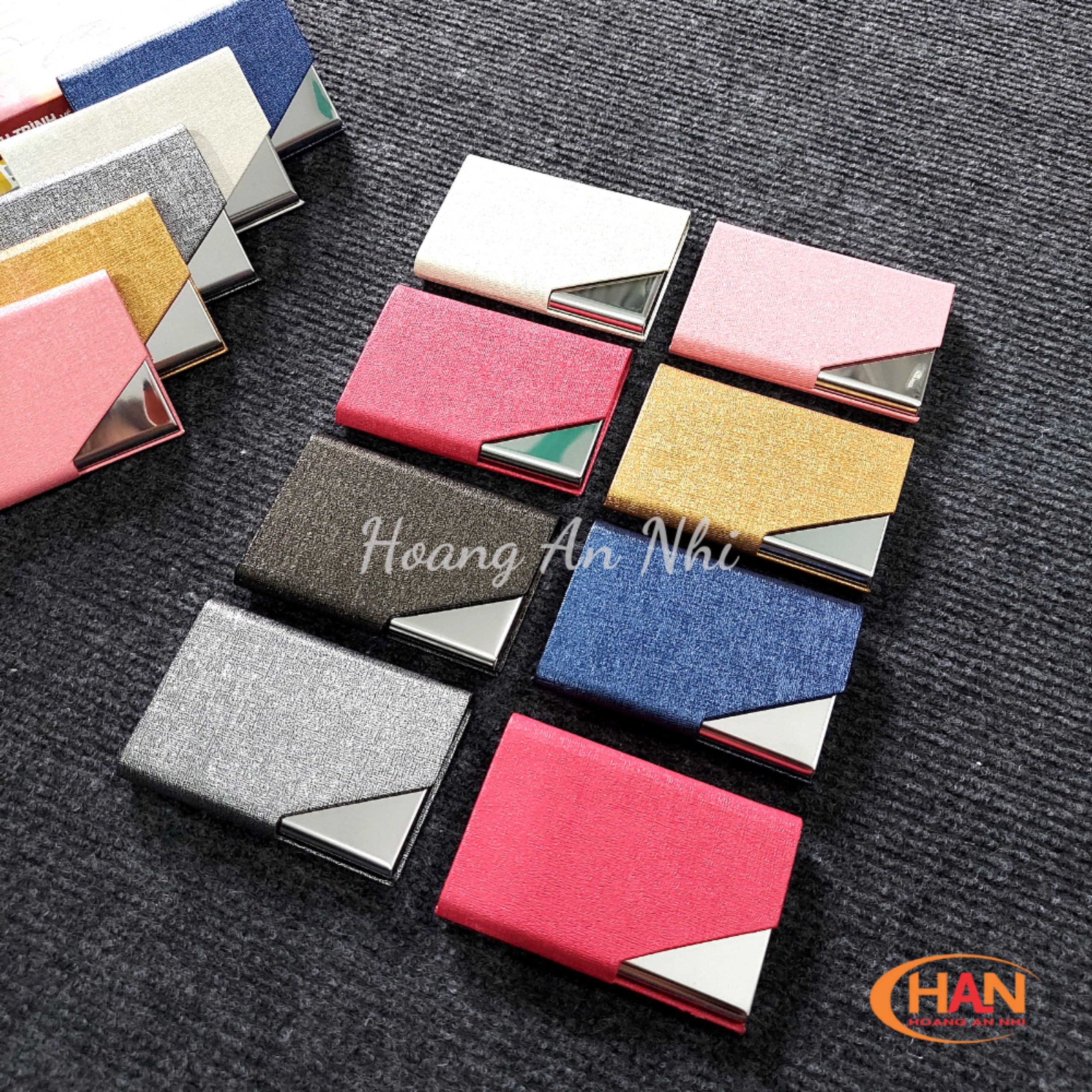 Ví đựng thẻ ATM, Namecard, card visit chất liệu PU kết hợp Inox M680