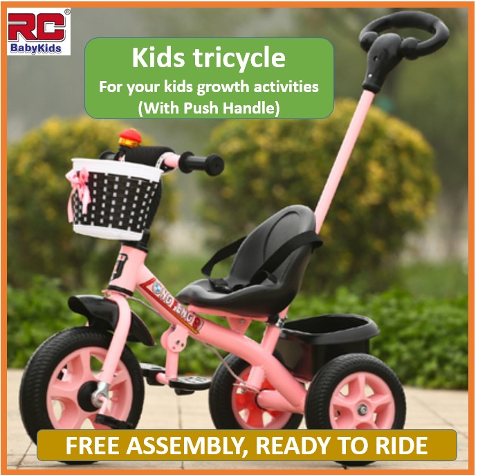 children's bike with push handle