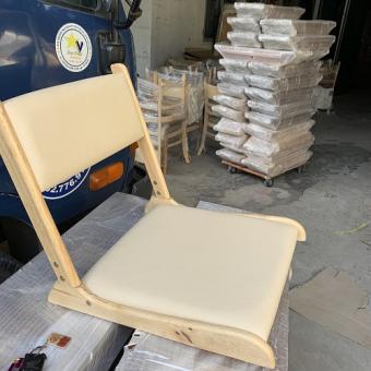 ghế bệt nệm ngồi êm bằng gỗ