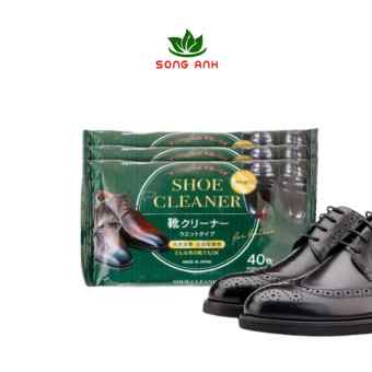 Gói 40 khăn giấy ướt lau giày, làm sạch giày da, túi da, đồ da Kyowa- nội địa Nhật Bản