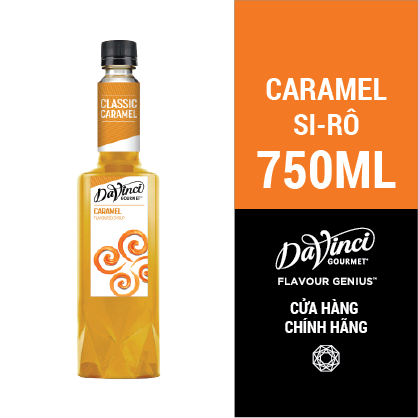 Siro Caramel Cổ Điển Classic Caramel Syrup - DaVinci Gourmet 750ml