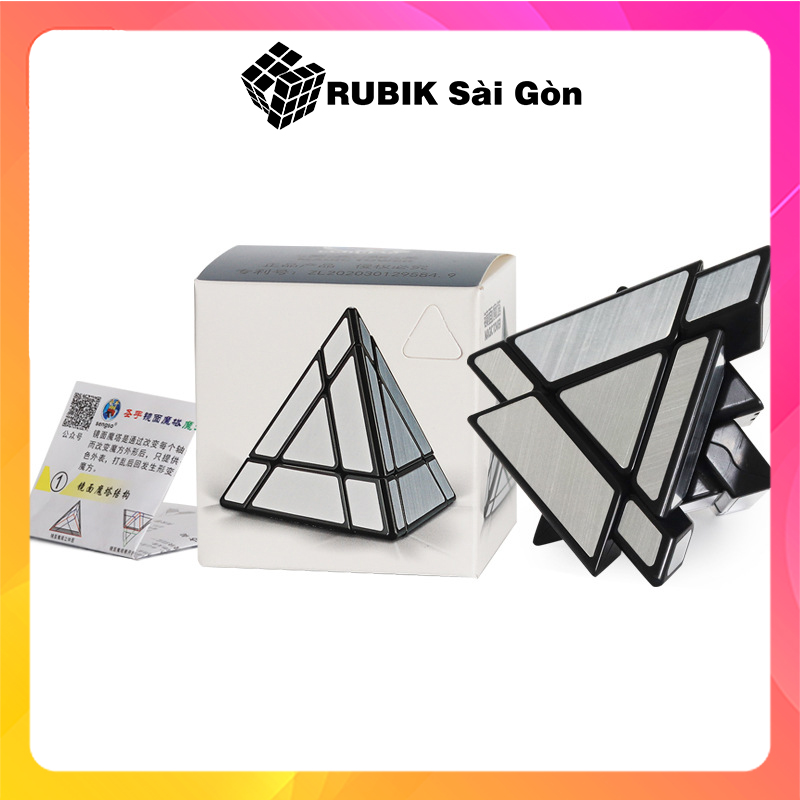 Rubik Biến Thể Tam Giác SengSo Mirror Pyraminx Magic Tower Cube Rubic Tráng Gương Kim Tự Tháp Đẹp Xoay Trơn Mượt