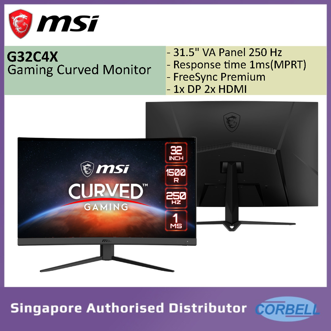 MSI G32C4X 32´´ Full HD IPS LED 250Hz Curved Gaming Monitor Clear