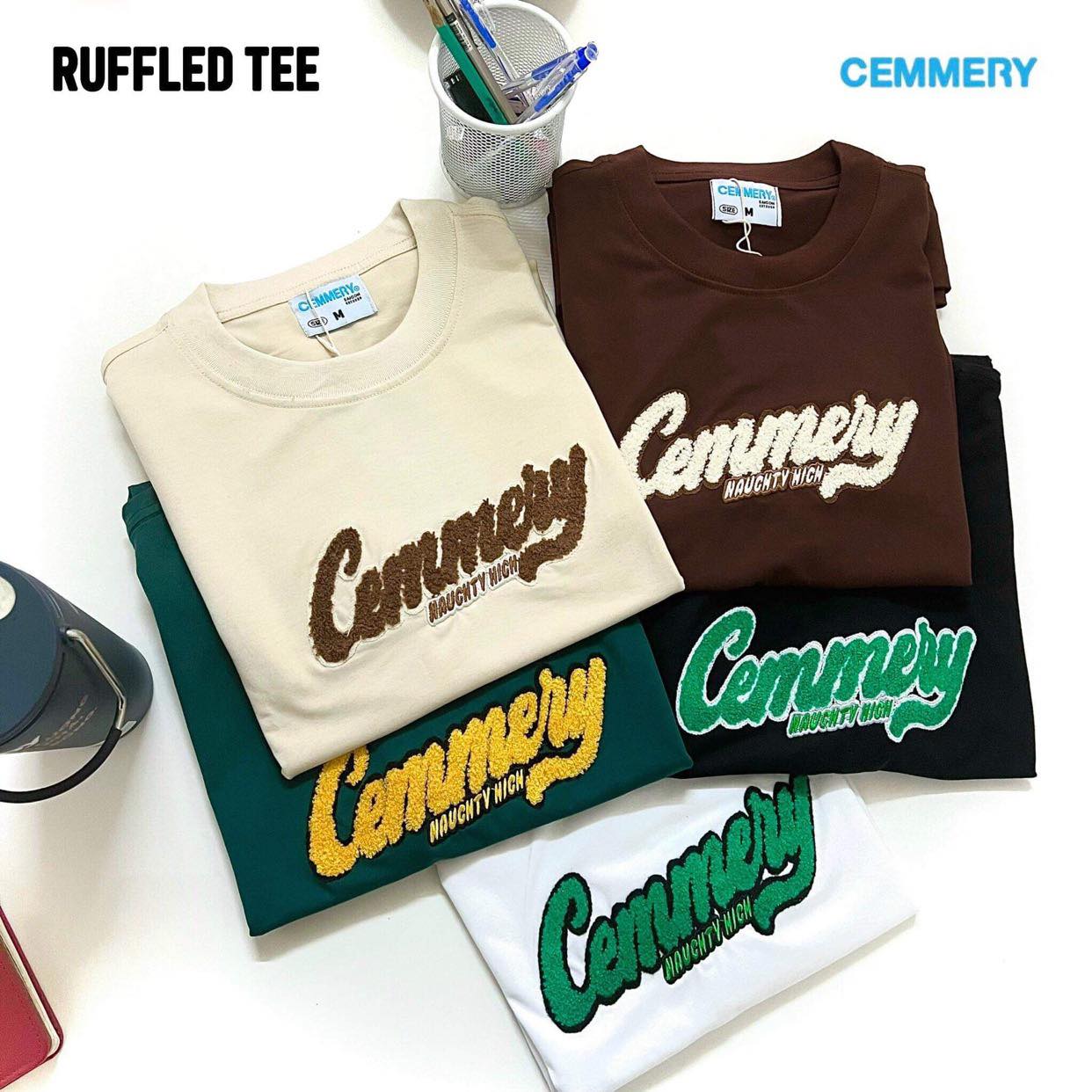 Áo thun thêu xù localbrand cemmery "ruffled tee" # 5 color