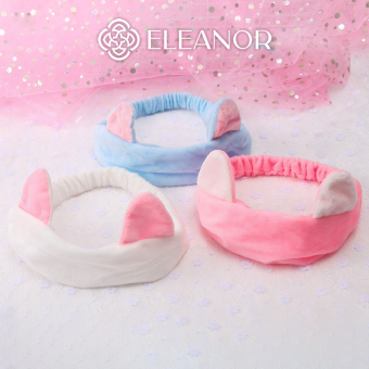 Băng đô cài tóc rửa mặt Eleanor Accessories bờm tóc hình tai mèo xinh xắn phụ kiện tóc dễ thương