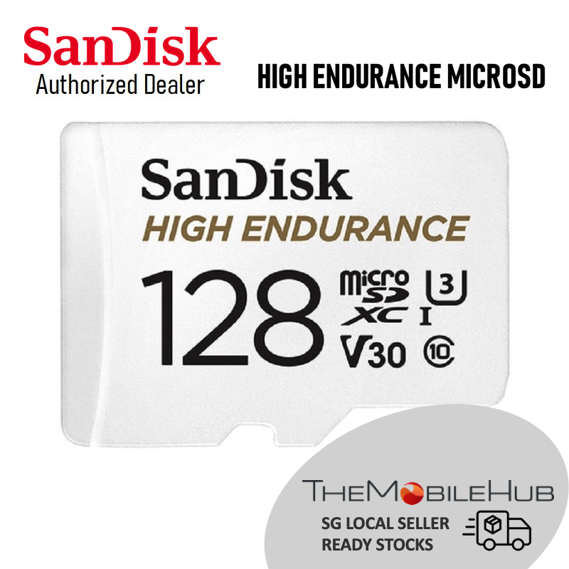 SanDisk High Endurance 128GB microSD Card for Dash Cam and CCTV