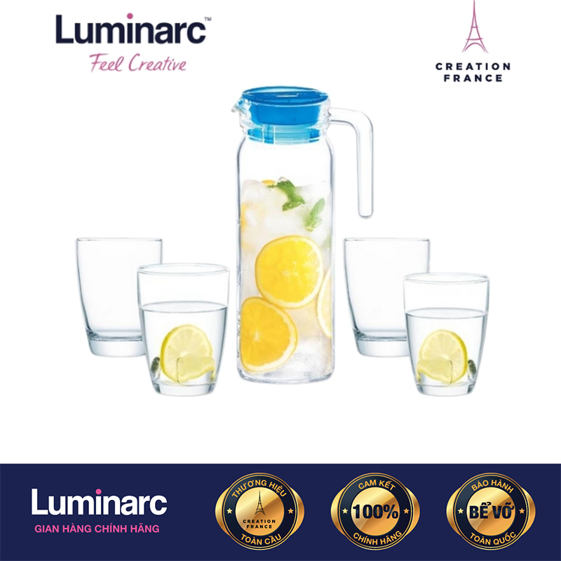 Bộ bình ly thuỷ tinh luminarc dona circle 5pcs - ludoq2437