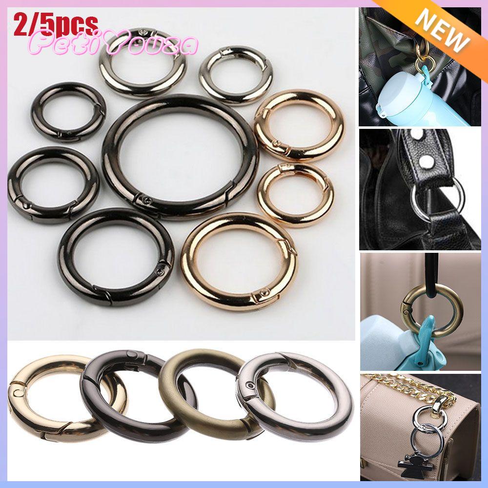 4Pcs Black Round Carabiners 25mm Hooks Carabiner Snap Hook Black :  : Sports & Outdoors