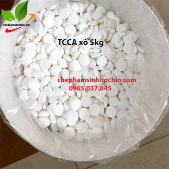 Chế phẩm xử lý nước bể bơi lon 1kg TCCA ( Chiếc lẻ từ xô 5kg)