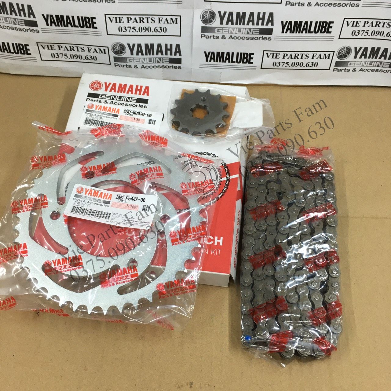 Bộ nhông sên đĩa Exciter 150 / nhông xích Exciter 150, Chính hiệu Yamaha Motor VN