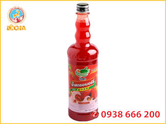 SIRO THÁI DÂU 760ML - DING FONG STRAWBERRY SYRUP