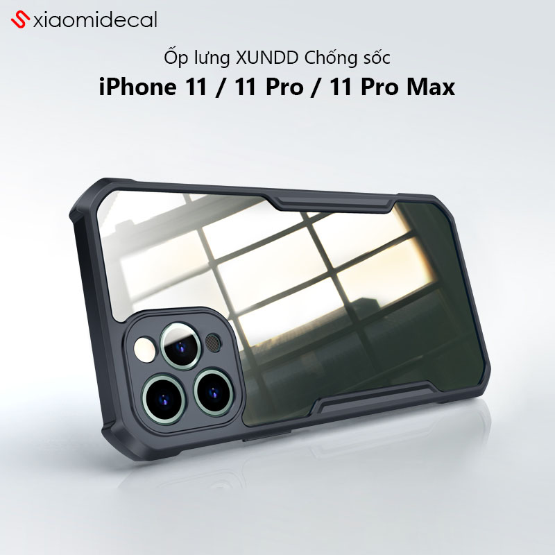 Ốp lưng XUNDD iPhone 11 / 11 Pro / 11 Pro Max Mặt lưng trong, Viền TPU, Chống sốc