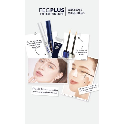 ☁ Dưỡng mi FEG Plus Eyelash Vitalizer serum dưỡng mi feg plus Dưỡng mi - Giúp Mi mọc nhanh và dài