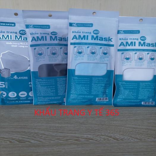 Thùng 300 Chiếc Khẩu trang y tế 4D,AMI MASK KF94, Cá, Chuẩn 4 Lớp Kháng Khuẩn