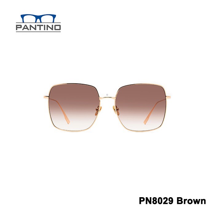 Kính Râm, Kính Mát Nam, Nữ  Chống Tia UV, Chống Chói Lóa, Ánh Sáng Xanh PANTINO Chính Hãng Hàn Quốc PN8029 Brown