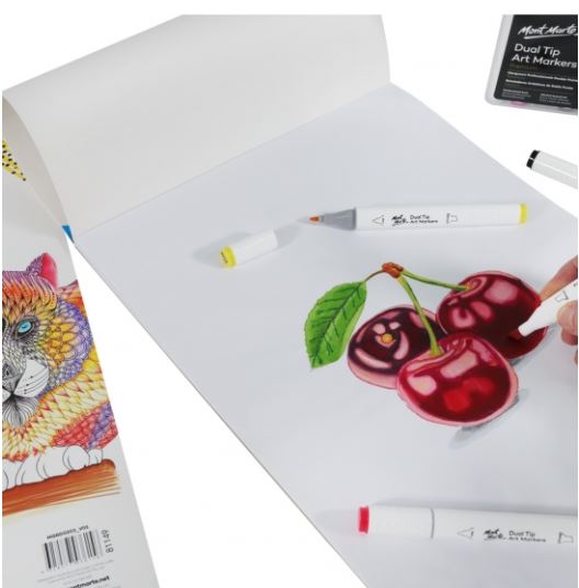 Sổ vẽ marker, A4/A5, Mont Marte, 25 tờ